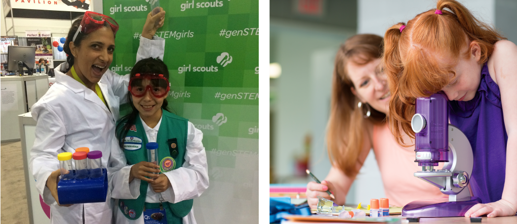 At Girl Scouts, everything she’ll do is designed with, by, and for girls. How awesome is that? 