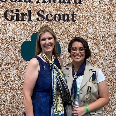 Brittany with her daughter Brianna at the 2023 Girl Scout National Convention