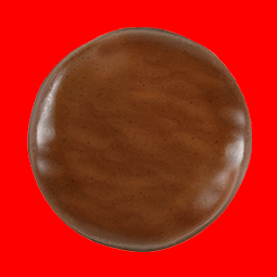 Peanut Butter Patties/Tagalongs on a red background
